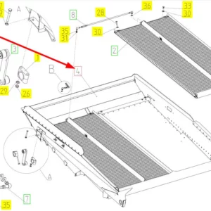 Oryginalna rama sita dolnego o numerze katalogowym 102212944, stosowana w kombajnach zbożowych marki Rostselmash.