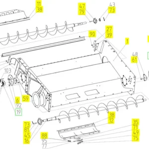 Oryginalna uszczelka o numerze katalogowym 102220243, stosowana w kombajnach zbożowych marki Rostselmash.