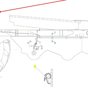 Oryginalna wiązka elektryczna podwozia o numerze katalogowym 102240540, stosowana w kombajnach zbożowych marki Rostselmash schemat.