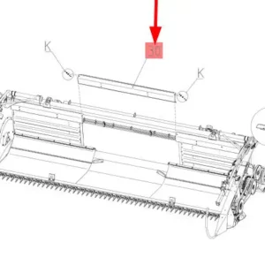 Oryginalna osłona hederu o numerze katalogowym 102259935, stosowana w hederach marki Rostselmash- schemat.