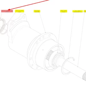 Oryginalny pierścień simmering 70 x 90 x 10 o numerze katalogowym 102265106, stosowany w kombajnach zbożowych marki Rostselmash schemat.