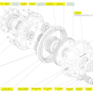Oryginalny pierścień oring 535 x 3 o numerze katalogowym 102265129, stosowany w kombajnach zbożowych marki Rostselmash schemat.