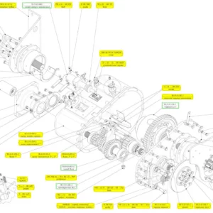 Oryginalny kołek blokujący o numerze katalogowym 102265145, stosowany w kombajnach zbożowych marki Rostselmash schemat.
