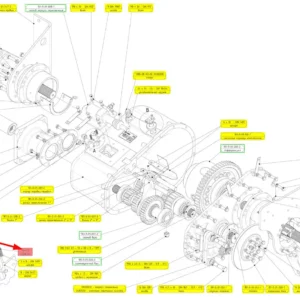 Oryginalna sprężyna o numerze katalogowym 102265148, stosowana w kombajnach zbożowych marki Rostselmash schemat.