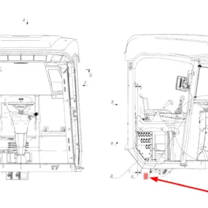 Oryginalna wiązka elektryczna o numerze katalogowym 102270819, stosowana w kombajnach zbożowych marki Rostselmash schemat.