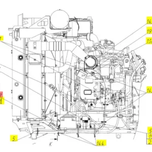 Oryginalne przewody bezpieczników o numerze katalogowym 102317537, stosowane w kombajnach zbożowych marki Rostselmash- schemat.