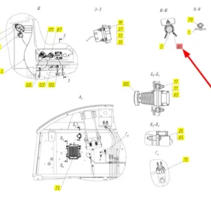 Oryginalna karta pamięci SDHC 8 GB o numerze katalogowym 102398159, stosowana w kombajnach zbożowych marki Rostselmash schemat.