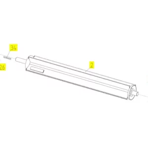 Oryginalna pokrywa łożyska o numerze katalogowym 102398943, stosowana w kombajnach zbożowych marki Rostselmash schemat