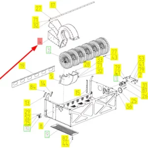 Oryginalna obudowa o numerze katalogowym 102455937, stosowana w kombajnach zbożowych marki Rostselmash.