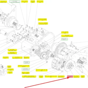 Oryginalna podkładka piasty o numerze katalogowym 102545834, stosowana w kombajnach zbożowych marki Rostselmash schemat.