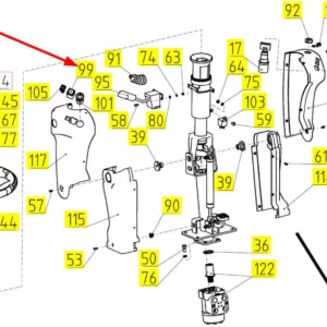 Oryginalny przełącznik o numerze katalogowym 102549723, stosowany w kombajnach zbożowych marki Rostselmash schemat.