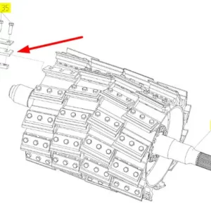 Oryginalny nóż bębna sieczkarni o numerze 102869610, stosowany w sieczkarniach marki Rostselmash.