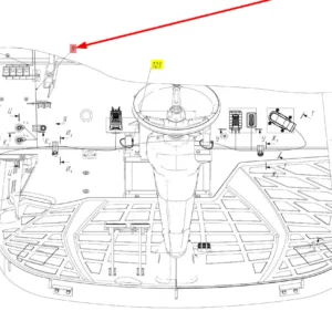Oryginalna wiązka elektryczna o numerze katalogowym 102912342, stosowana w kombajnach zbożowych marki Rostselmash schemat.