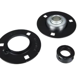 Oryginalne łożysko samonastawne wałka mieszadła z oprawą o wymiarach średnica wewnętrzna 20.00 średnica zewnętrzna 47.00 stosowane w rozsiewaczach nawozu marki Sulky