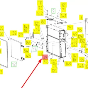 Oryginalna zatyczka o numerze katalogowym 100419420, stosowana w kombajnach zbożowych marki Rostselmash- schemat.