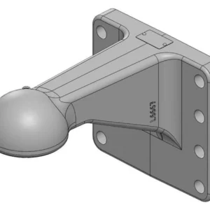 Zaczep kulowy z kołnierzem K80 180x205