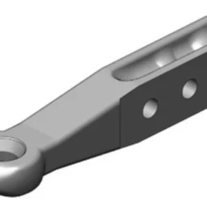 Zaczep oczkowy O 40 mm H-Schaft 80x60 3-Loch O 25 mm ISO 5692-2