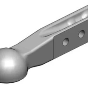 Zaczep kulowy K80® H-Schaft 80x60 3-Loch O 25 mm ISO 24347