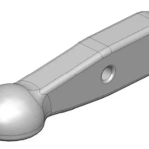 Zaczep kulowy K80® Schaft 100x65 2-Loch O 28 mm Stepa ISO 24347