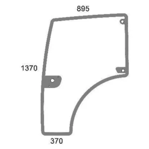 Szyba drzwiowa kompletna