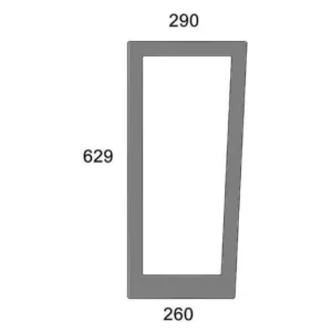 Szyba przednia dolna