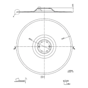 Talerz wysiewający 380x4