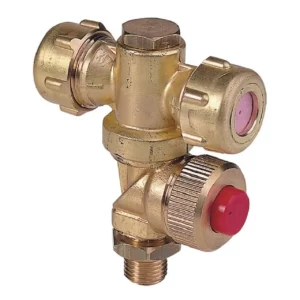 Uchwyt dyszy mosiądz podwójny 1/4 AG