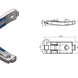 Redliczka 223x83 mm wzmocniona