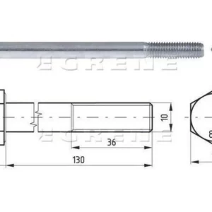 Śruba pół gwint kl. 8.8 ocynk