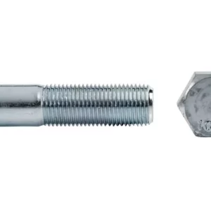 Śruba pół gwint drobnozwojna 1.25 kl. 10.9 ocynk