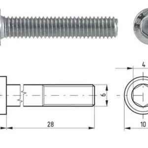 Śruba imbusowa kl. 8.8 ocynk
