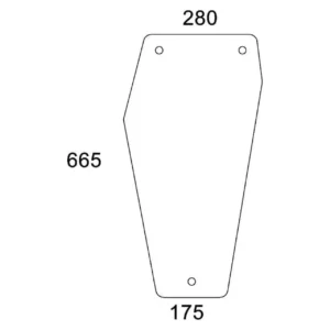Szyba przednia dolna