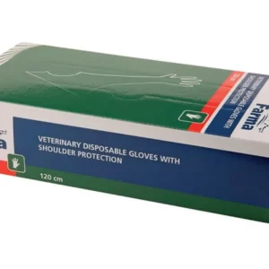 Rękawice weterynaryjne z ochraniaczem