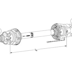 Wał przegubowy szerokokątny PWZ 675 L=1410 mm Walterscheid