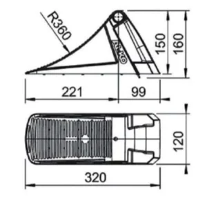 Klin PVC Czarny UK 36 KL