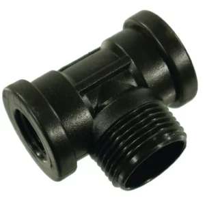 Trójnik 2 x gwint wew. 1/2" + 1 x gwint zew. 1"