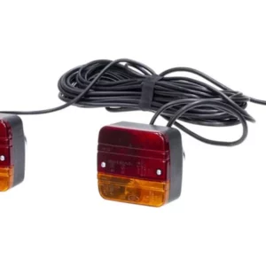 Zestaw lamp tylnych na magnes z przewodem spiralnym