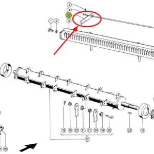 Nóż rozdrabniacza stały zamiennik do Claas