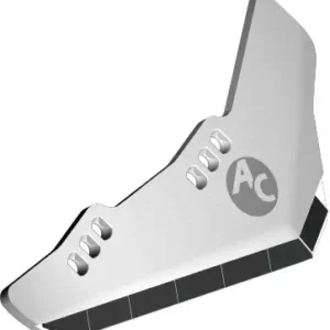 Wykonany w technologii napawania węglikiem wolframu prawy lemiesz francuskiej marki Agricarb