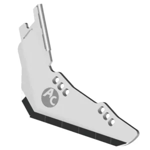 Wykonany w technologii napawania węglikiem wolframu lewy lemiesz francuskiej marki Agricarb