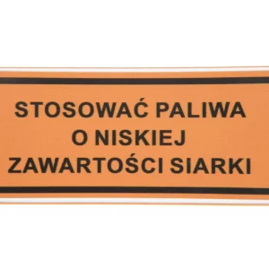 Naklejka ostrzegawcza.