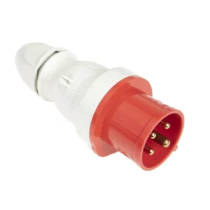 Wtyczka elektryczna 4 bolce 16A stosowana w instalacjach elektrycznych.