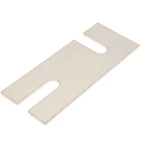 Podkładka nierdzewna ślizgu wysięgnika z półfasolką o grubości 3 mm i numerze katalogowym BLASZKAM3MM