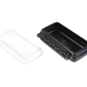 Mały uchwyt na Smartphona z szkłem ochronnym przez które można używać telefon