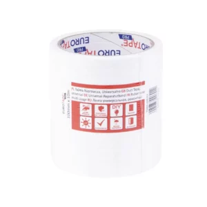 Biała taśma naprawcza do balotów. Taśma posiada m. in. odporność UV oraz wymiary 10 metrów x 10 cm.