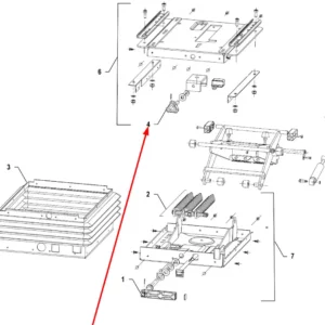 Oryginalne pokrętło regulacji siedziska operatora o numerze katalogowym 00071882, stosowane w ciągnikach rolniczych marki Arbos schemat.