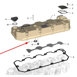 Oryginalny pierścień simmering 20,2 x 30 x 4/5,5 o numerze katalogowym K0066999, stosowany w ciągnikach rolniczych marki Arbos.