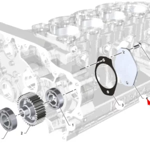 Oryginalna osłona pompy o numerze katalogowym K0067067, stosowana w ciągnikach rolniczych marki Arbos oraz Lovol.