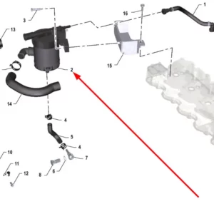 Oryginalna odma silnika o numerze katalogowym K0067072, stosowana w ciągnikach rolniczych marki Arbos.