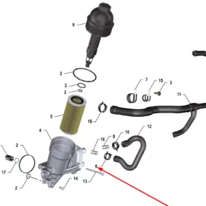 Oryginalna opaska zaciskowa D.23 o numerze katalogowym K0067092, stosowana w ciągnikach rolniczych marki Arbos.